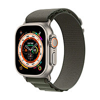 Apple Watch Ultra 49 мм Titanium Case Green Alpine Loop (M)