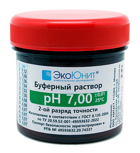 ЭкоЮнит Калибровочный буферный раствор pH 7,00 (2-ой разряд точности) для pH метра К-7.00
