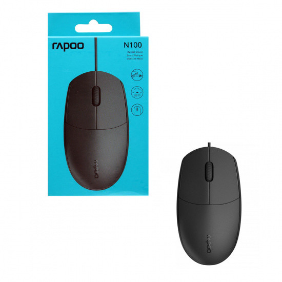 Мышь Rapoo N100 1600dpi USB оптическая - фото 1 - id-p111065965