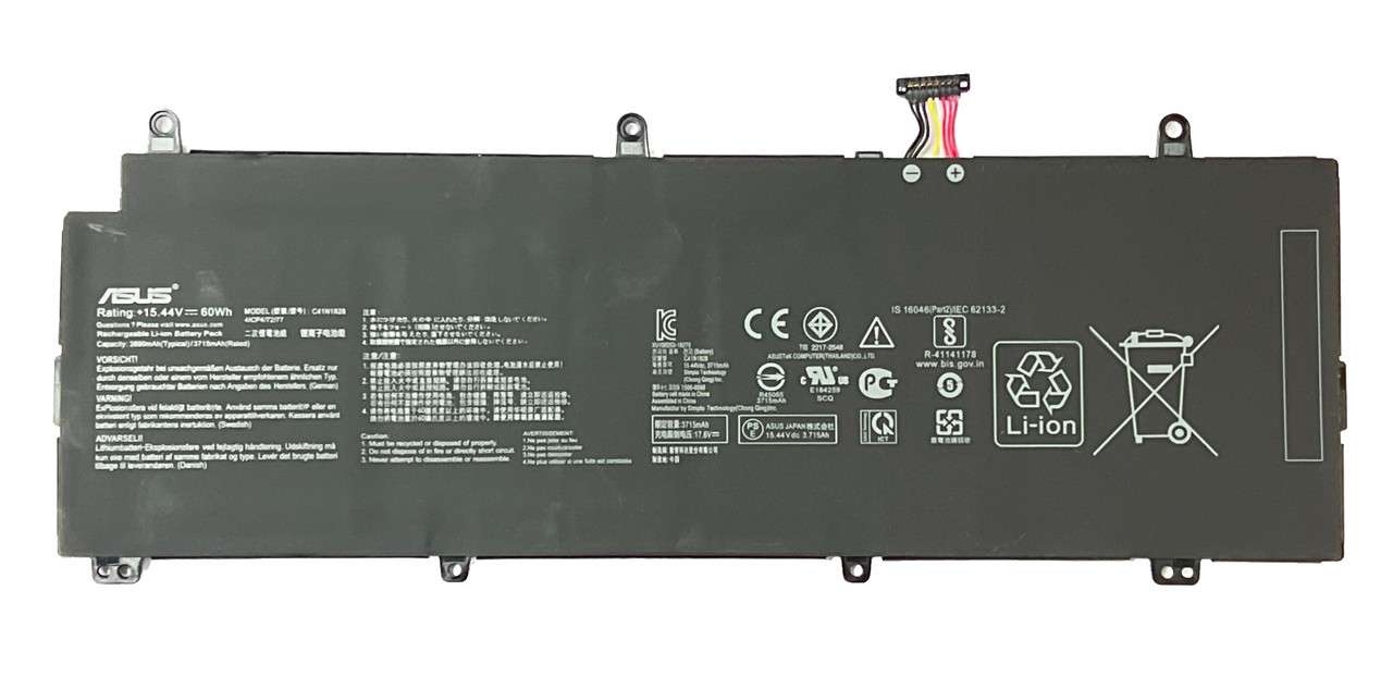 C41N1828 Батарея для ноутбука Asus Zephyrus 3 GX531 GX531G 11.52V 4905mAh 56.5Wh (org) - фото 1 - id-p111061806