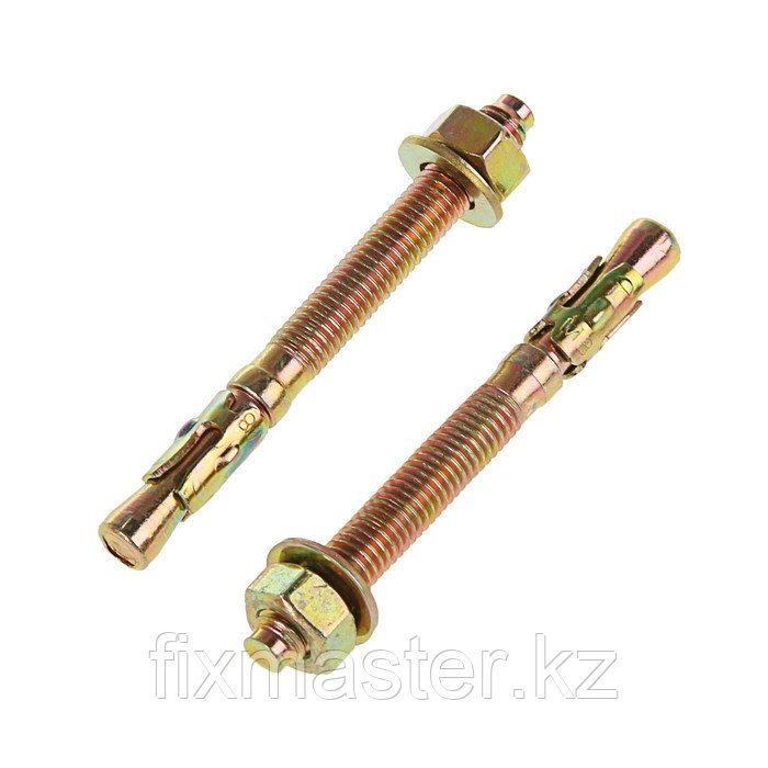 Анкер-болт клиновой (желтый цинк / оцинкованная сталь), фото 1