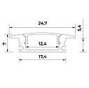 Led профиль для светодиодной ленты врезной, фото 2