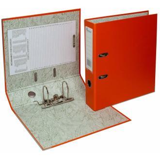 Папка-регистратор "Eco" А4 с бок. карманом, 70мм, оранжевый - фото 1 - id-p111078888