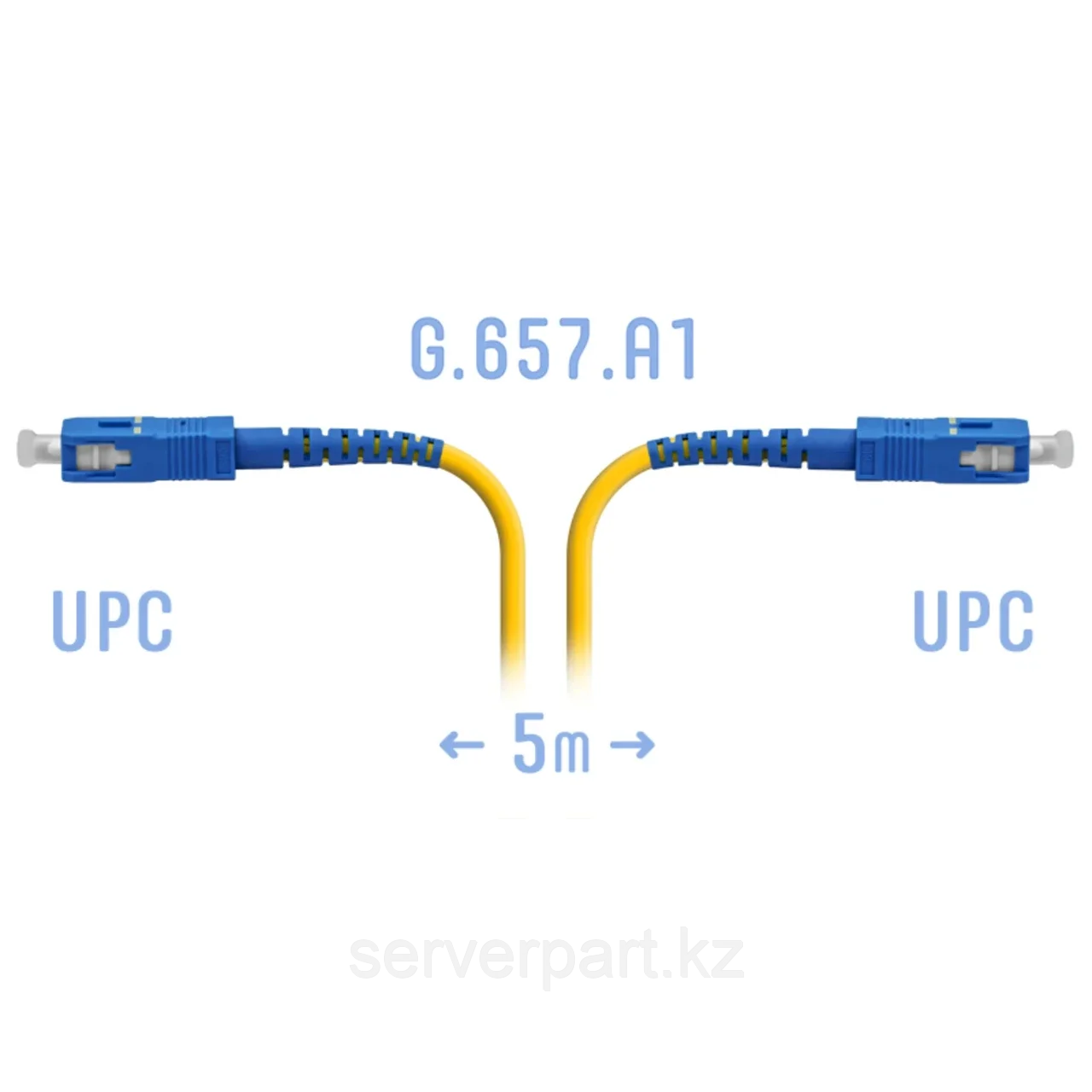 Патчкорд оптический SC/UPC SM G.657.A1 5 метров (SNR-PC-SC/UPC-A-5m)