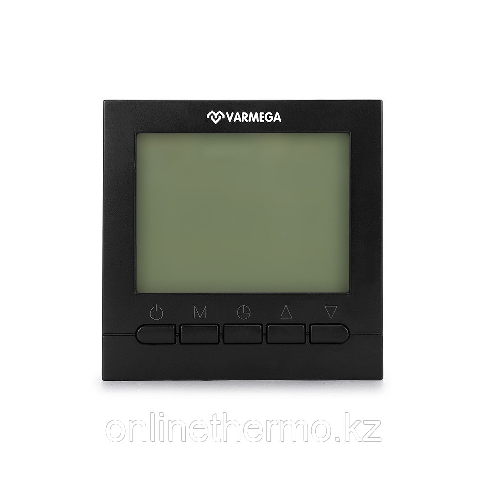Комнатный электронный термостат 230в, проводной, программируемый, черный, Varmega - фото 2 - id-p111140818