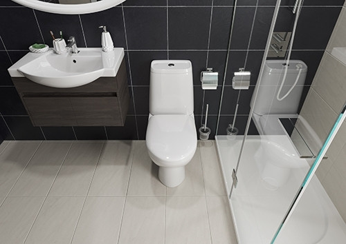 Унитаз-компакт Rosa"Сканди" Люкс SKN01KL белый, фото 1