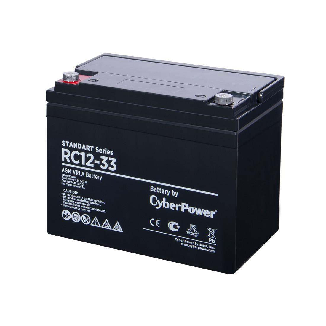 Аккумуляторная батарея CyberPower RC12-33 12В 33 Ач 2-012258 - фото 1 - id-p111151234