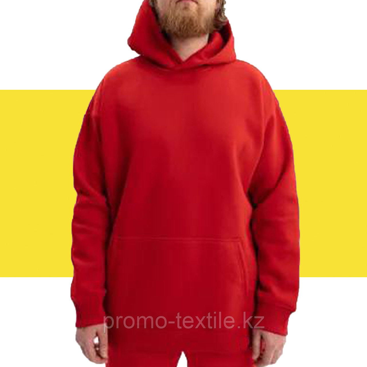 Толстовка оверсайз красный  цвет | Толстовки oversize пошив