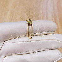 Брошь -булавка "Яблоко" 2 см*5 мм