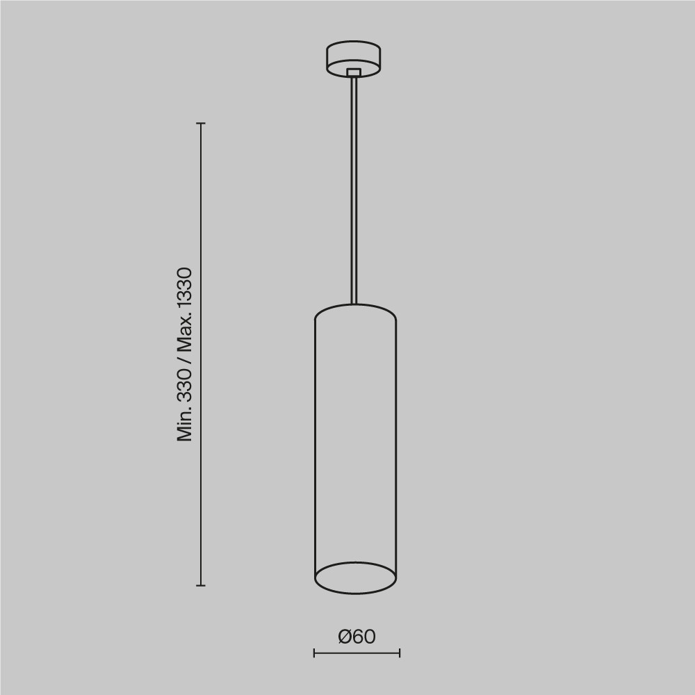 Подвесной светильник Technical P075PL-01B - фото 9 - id-p111154078