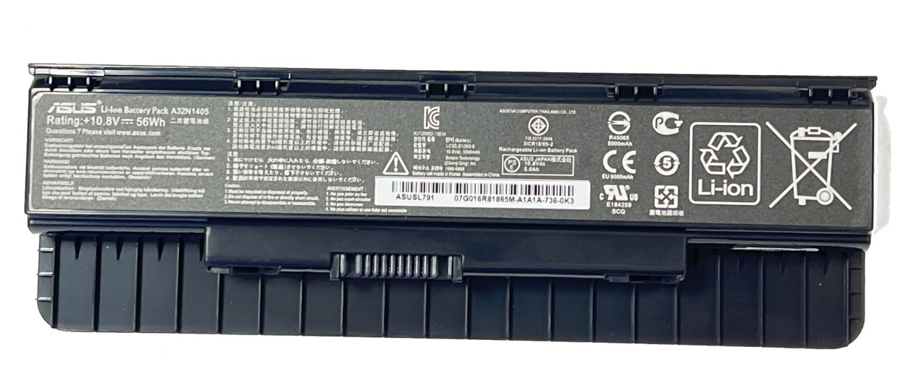 Аккумулятор для ноутбука ASUS G551 N551 A32N1405 10.8V 5000mAh / 56Wh (ORIGNAL)