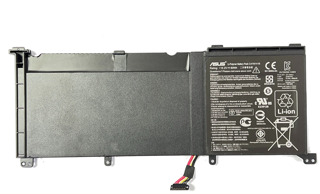 Аккумулятор для ноутбука ASUS UX501 C41N1416 15.2V-60Wh 3800mAh ORIGNAL - фото 1 - id-p103397407