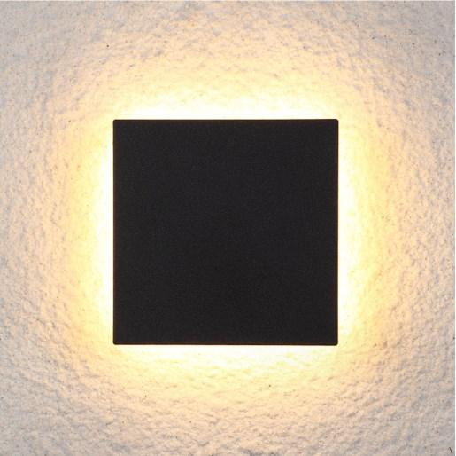 Фасадный настенный светильник P-06 квадрат - фото 1 - id-p111157856