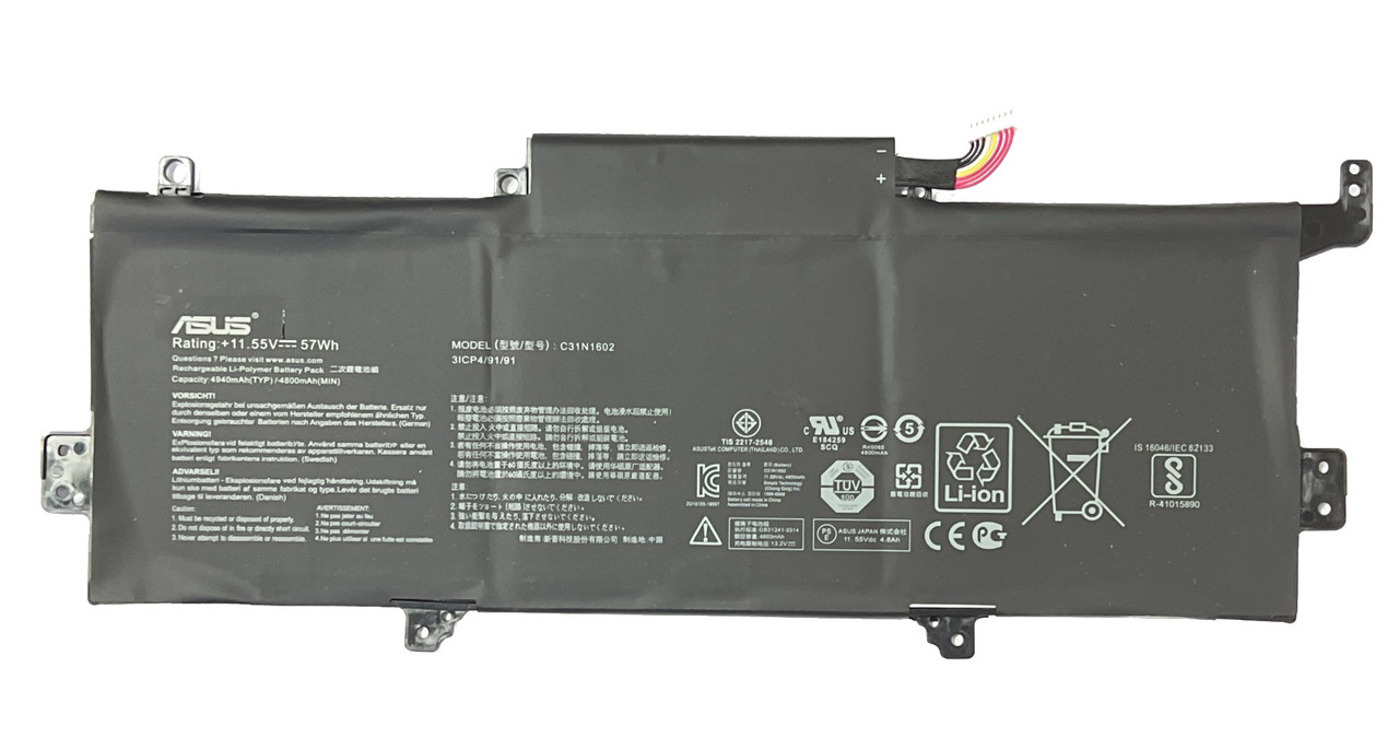 Аккумулятор для ноутбука Asus ZenBook U3000U UX330 C31N1602 11.55V 57Wh 4940mAh (ORIGNAL)
