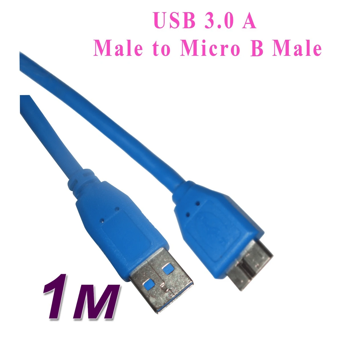 Cable Micro-B USB -- USB3.0  1m (для мобильных жестких дисков)