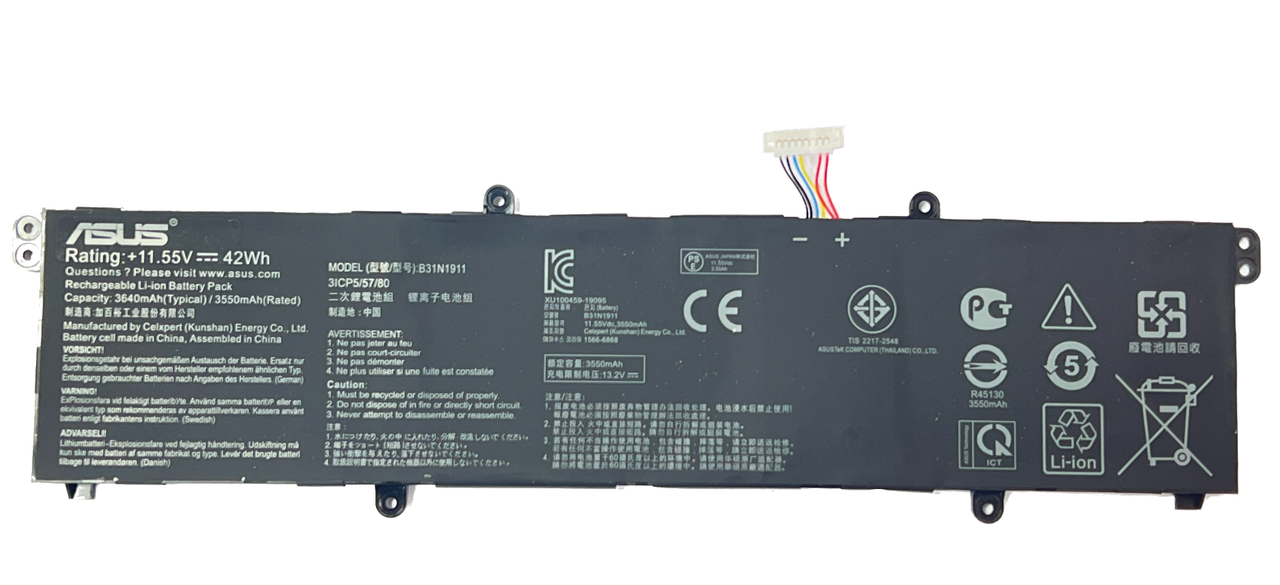 Аккумулятор для ноутбука Asus VivoBook Flip 14 X413 F413 C31N1911 B31N1911 11.55V 42Wh 3640mAh(ORIGNAL)