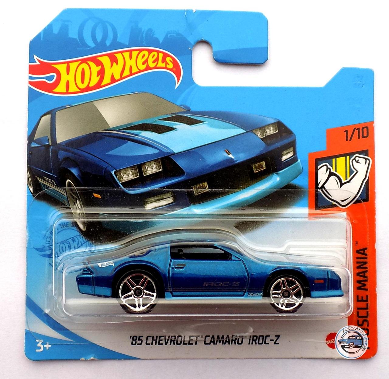Hot Wheels Модель Chevrolet Camaro IROC-Z '85, синий - фото 1 - id-p111161639