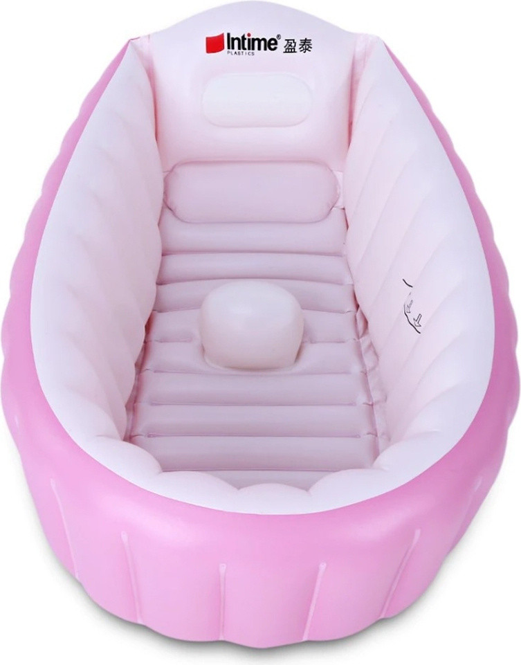 Intime Baby ванночка надувная для малышей, розовая, для девочки - фото 4 - id-p111162060