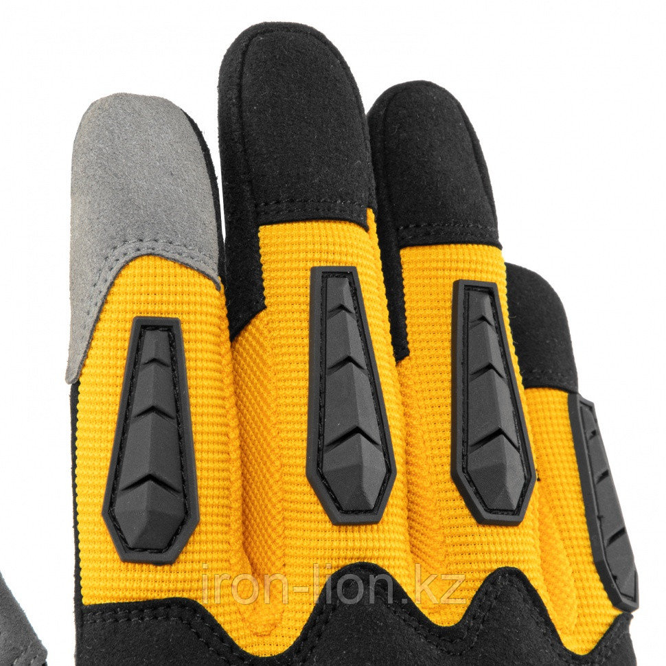 Перчатки универсальные, усиленные, с защитными накладками, размер 9// Denzel - фото 1 - id-p111184362