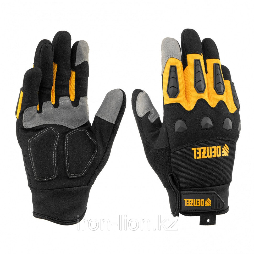 Перчатки универсальные, усиленные, с защитными накладками, размер 10// Denzel - фото 1 - id-p111184363
