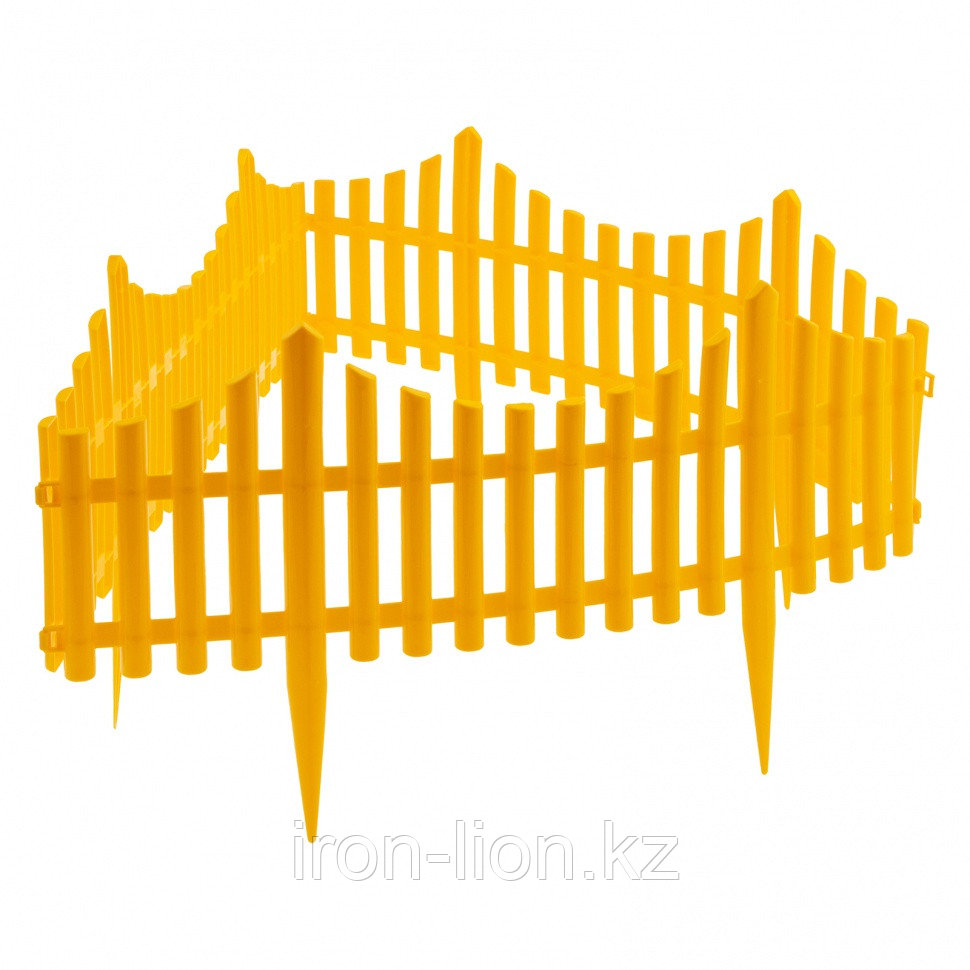 Забор декоративный "Гибкий", 24 х 300 см, желтый, Россия, Palisad - фото 1 - id-p111187248