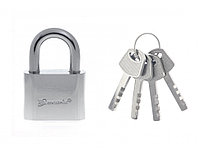 Замок навесной, хромированное покрытие 50 мм Matrix