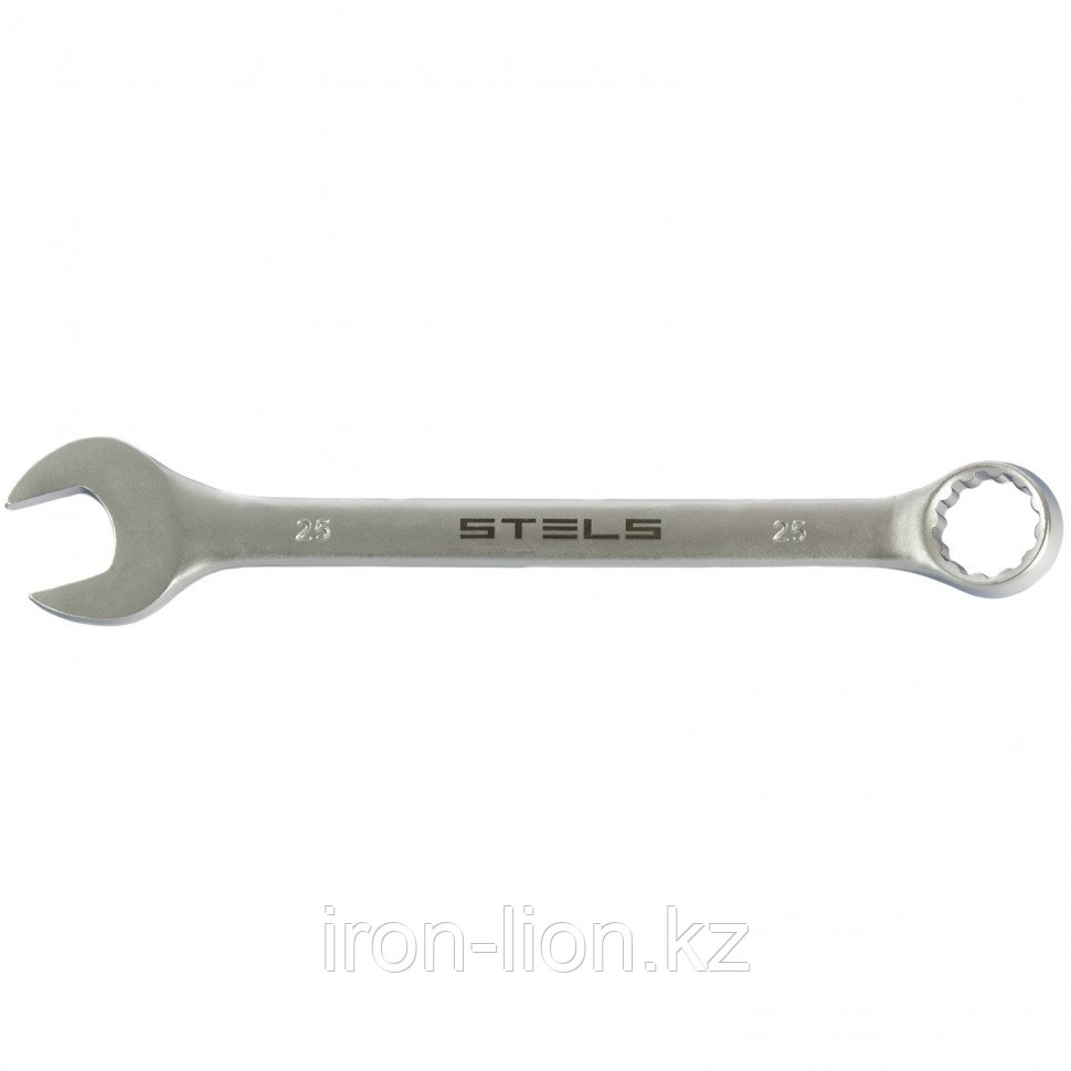 Ключ комбинированный, 25 мм, CrV, матовый хром Stels - фото 1 - id-p111188377