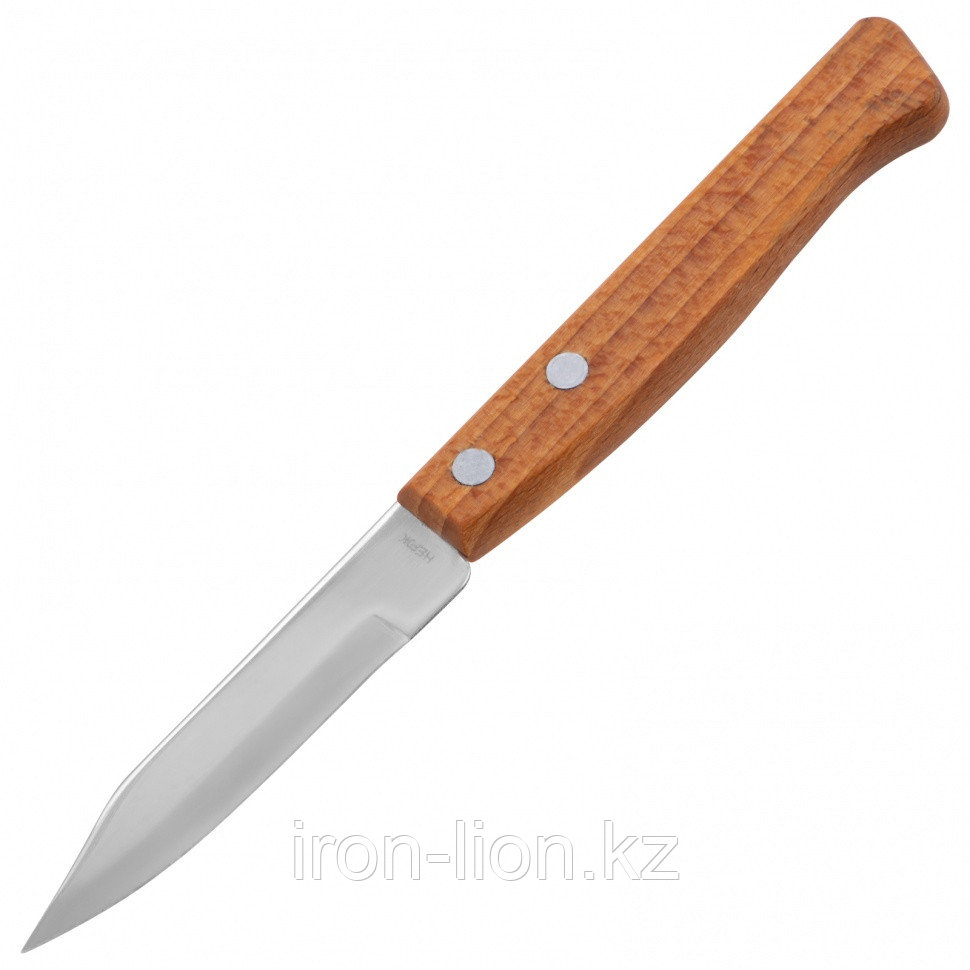 Нож для овощей и фруктов, 170 мм, лезвие 75 мм, деревянная рукоятка// Hausman - фото 1 - id-p111184857