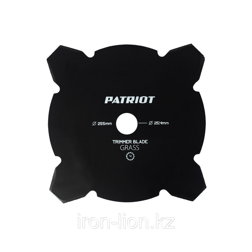 Нож Patriot TBM-4 для триммера (255х25.4 мм, 4 зубца) - фото 1 - id-p111180787