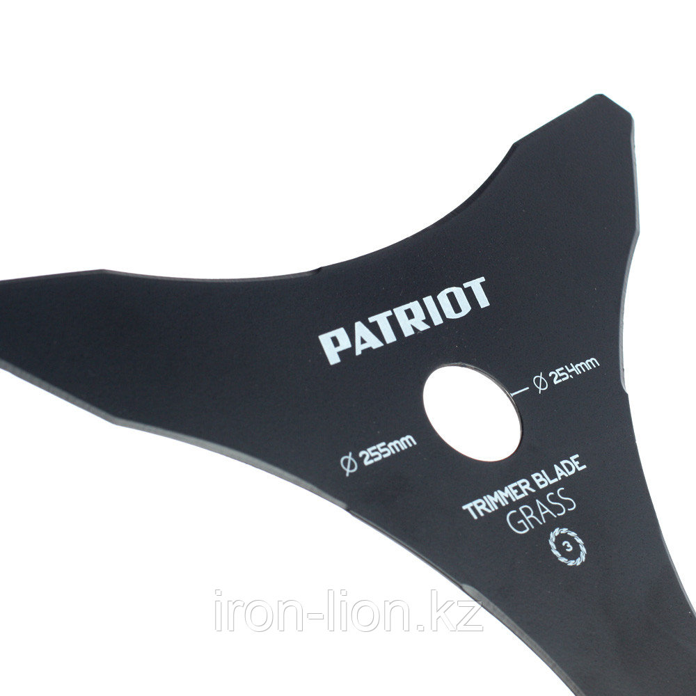Нож Patriot TBM-3 для триммера (255х25.4 мм, 3 зубца) - фото 3 - id-p111180790