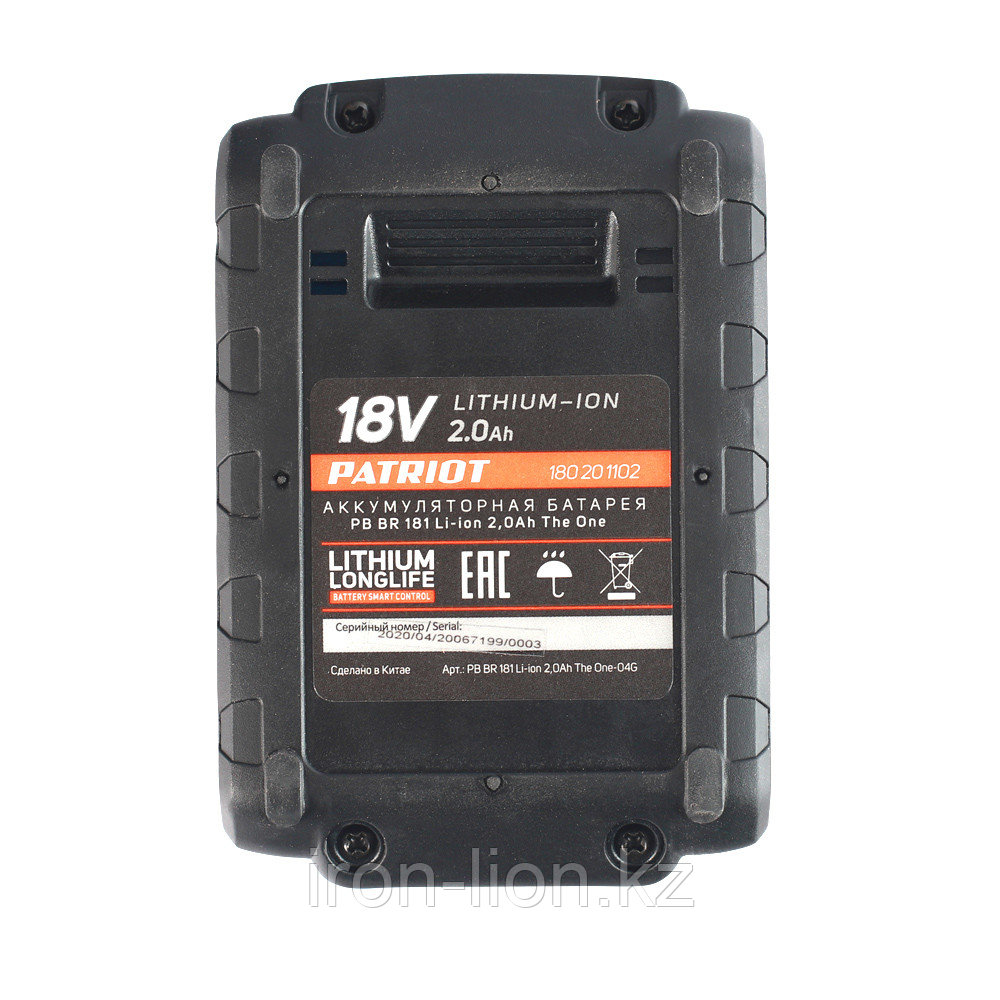 Батарея аккумуляторная для BR 181 Li (18 В, 2.0 А*ч, Li-ion) - фото 4 - id-p111180822