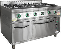 Плита газовая 6 конфорок с духовым шкафом