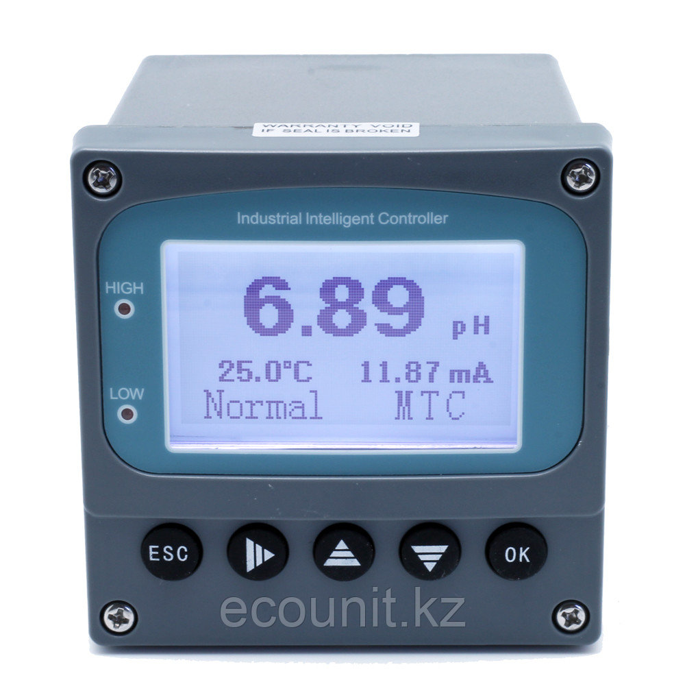 PH-9000 Контроллер pH/ОВП (-2 до 16pH; 1999мВ; -40+130С, 4-20мА, 220В ...