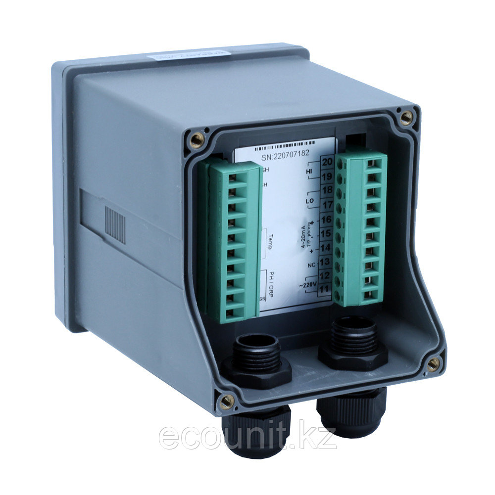 PH-9000 Контроллер pH/ОВП (-2 до 16pH; 1999мВ; -40+130С, 4-20мА, 220В 50Гц) в комплекте с PHX-300 Промышленный - фото 4 - id-p111200301