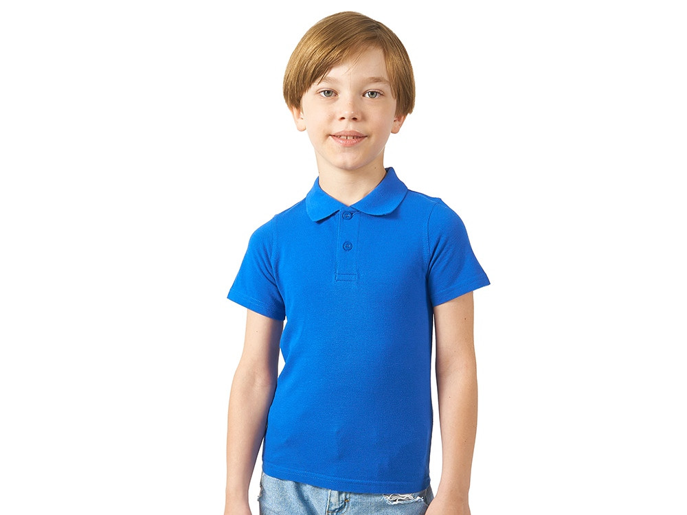 Рубашка поло First детская, классический синий - фото 1 - id-p87291144