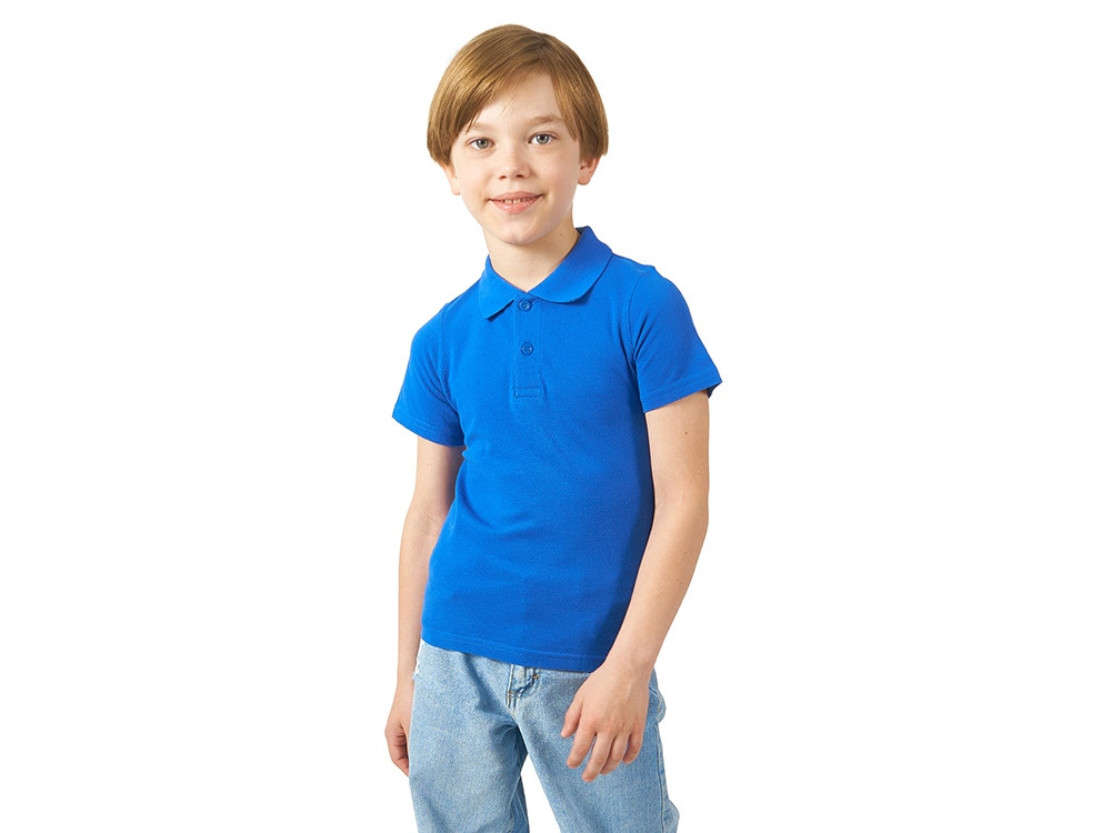 Рубашка поло First детская, классический синий - фото 2 - id-p87291144
