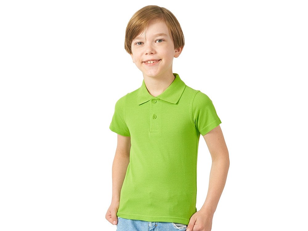 Рубашка поло First детская, зеленое яблоко - фото 1 - id-p109988437