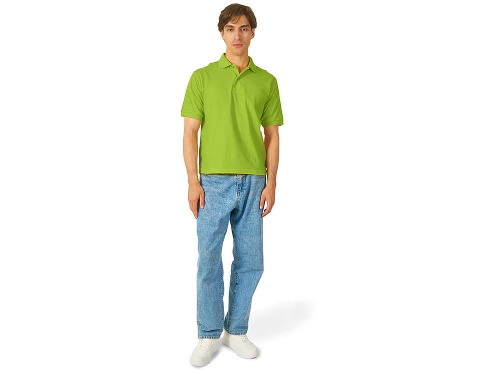 Рубашка поло Boston 2.0 мужская, зеленое яблоко - фото 4 - id-p110092177