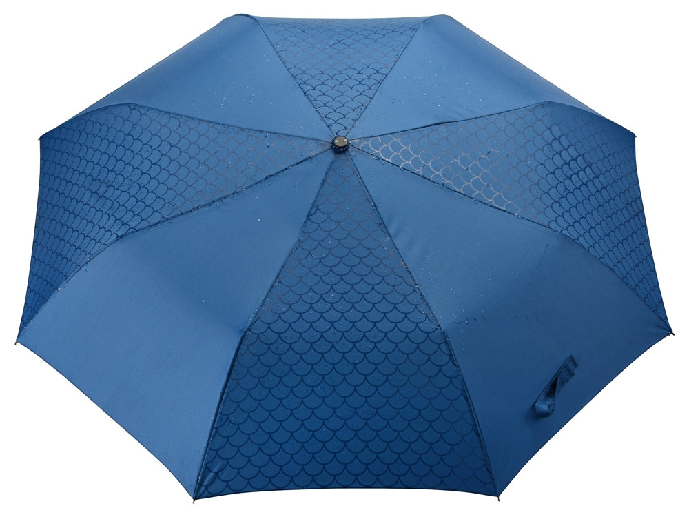 Зонт-полуавтомат складной Marvy с проявляющимся рисунком, синий - фото 6 - id-p111200853
