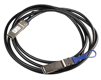DAC-кабель MikroTik XQ+DA0003 – кабельная сборка длиной 3 метра с двумя интерфейсами QSFP+ или QSFP28