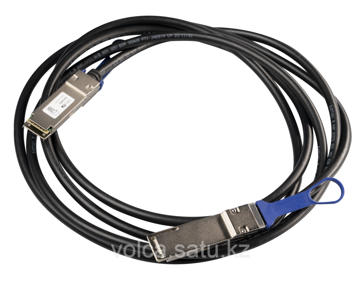 DAC-кабель MikroTik XQ+DA0003 кабельная сборка длиной 3 метра с двумя интерфейсами QSFP+ или QSFP28 - фото 1 - id-p111201754