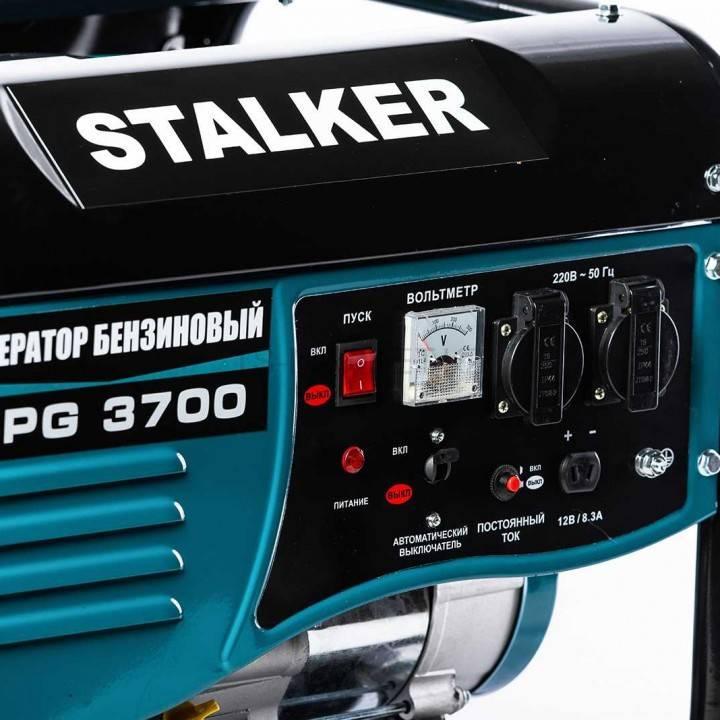 Бензиновый генератор Stalker SPG 3700 (N) 27184 (2.5 кВт, 220 В, ручной старт, бак 15 л) - фото 5 - id-p111202085