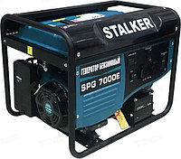 Stalker SPG 7000 26430 бензин генераторы (5,5 кВТ, 220 В, қолмен іске қосу, 25 л резервуар)