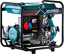 Дизельный генератор ALTECO ADG 7500 TE 13263 (6.2 кВт, 380 В, ручной/электро, бак 12.5 л)
