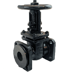 Задвижка чугунная фланцевая ручная 30ч6бр d 400 мм