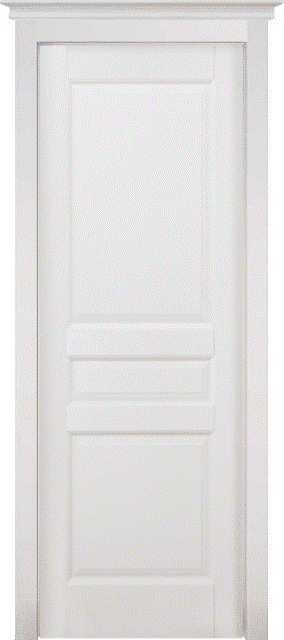 Межкомнатная дверь ОКА Валенсия Массив Ольхи Полотно глухое (ПГ), Белый, 2000мм×800мм - фото 1 - id-p111202887