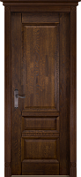 Межкомнатная дверь ОКА Аристократ №1 Массив Дуба Античный орех, Полотно глухое (ПГ), 2000мм×700мм