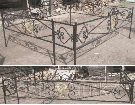 Металлические ограды на кладбище - фото 4 - id-p111203717
