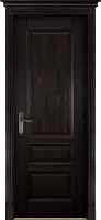 Межкомнатная дверь ОКА Аристократ №1 Массив Дуба Венге, Полотно глухое (ПГ), 2000мм×700мм - фото 1 - id-p111203740