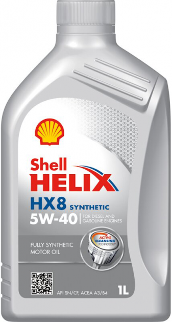 Масло моторное Shell Helix HX-8 5W40 Россия, 1 л - фото 1 - id-p111204006